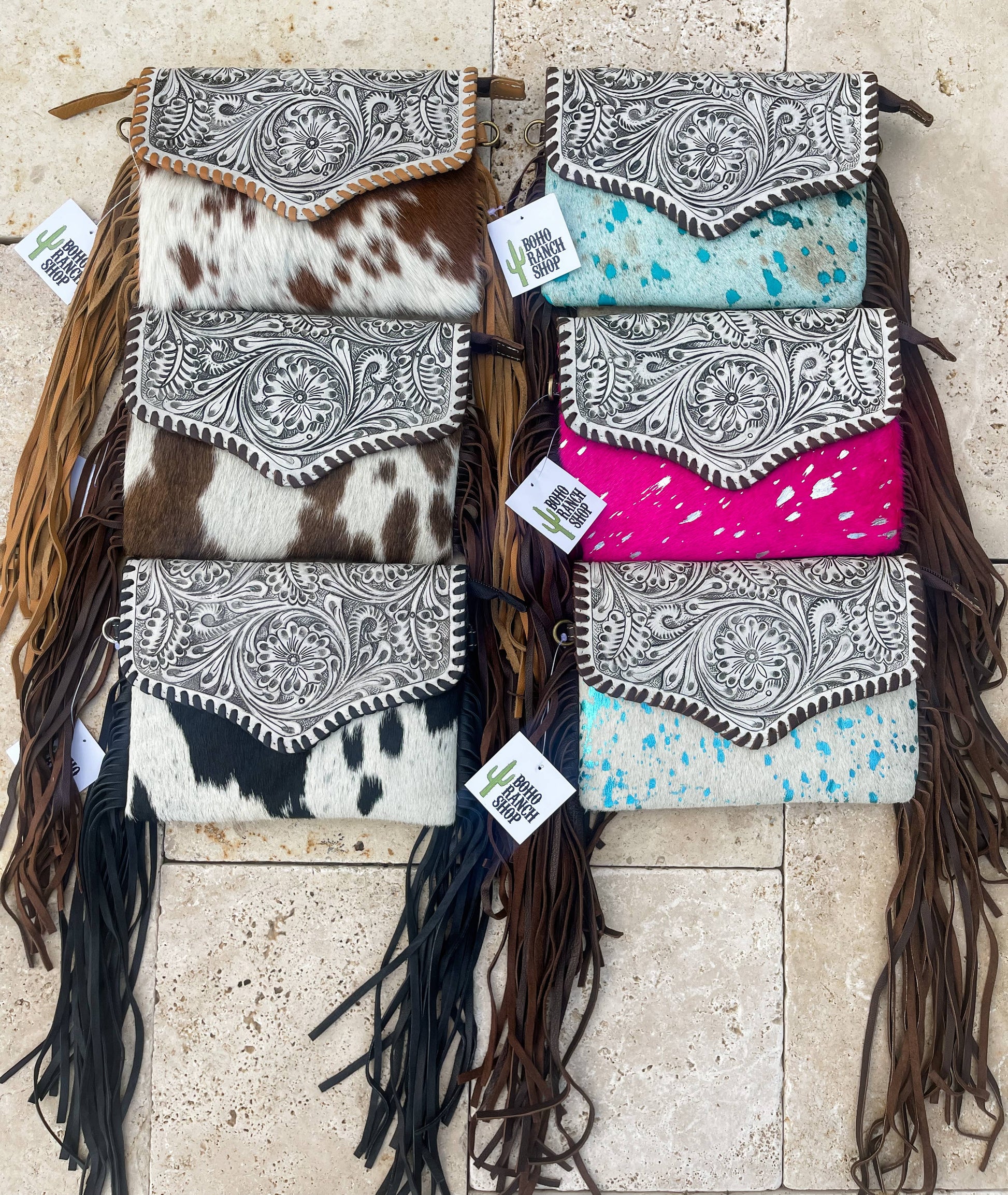 THE DELILAH CROSSBODY purse clutch western cowhide leather