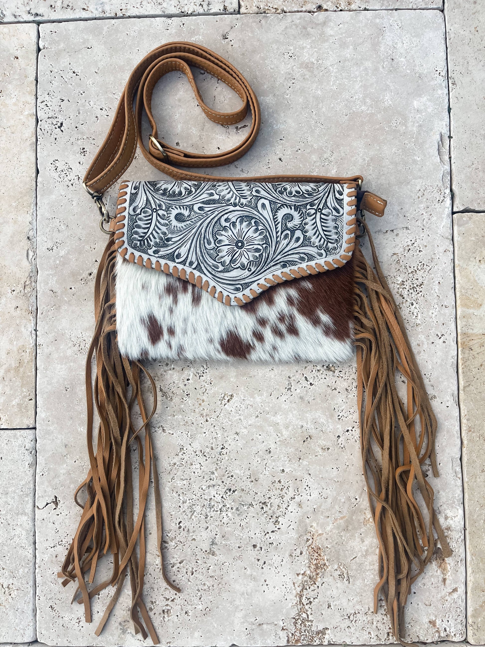 THE DELILAH CROSSBODY purse clutch western cowhide leather