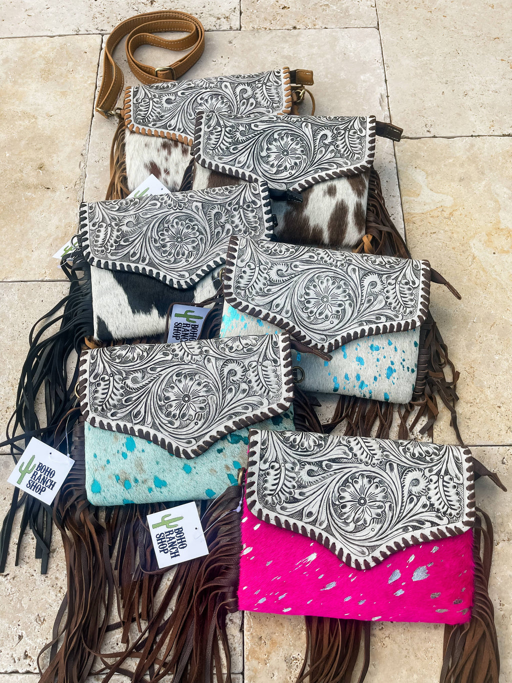 THE DELILAH CROSSBODY purse clutch western cowhide leather